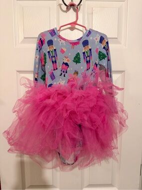 Bums & roses tutu dress